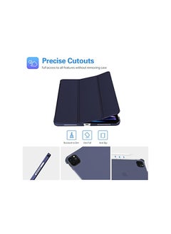 Procases iPad Pro 11 Inch Case 2022/2021 / 2020/2018, Slim Stand Hard Back Shell Smart Cover for iPad Pro 11 Inch 4th Generation 2022 / 3rd Gen 2021/ 2nd Gen 2020 / 1st Gen 2018 -Navy  - Image 4