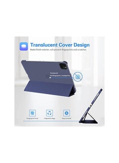 Procases iPad Pro 11 Inch Case 2022/2021 / 2020/2018, Slim Stand Hard Back Shell Smart Cover for iPad Pro 11 Inch 4th Generation 2022 / 3rd Gen 2021/ 2nd Gen 2020 / 1st Gen 2018 -Navy  - Image 2