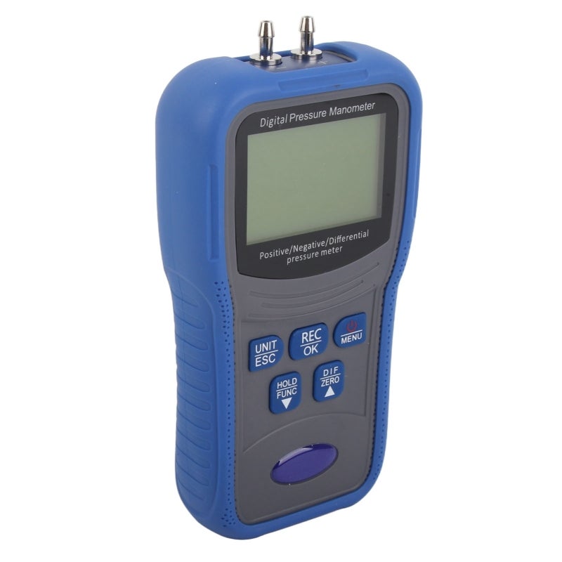 Digital Manometer 32-Data Recording LCD Display - High Strength ABS Shell Portable Gauge for Auto Repair Pressure Measurement - Image 2