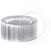 FOCUSLINE 10 Inch Clear Plastic Plates 100 Count Disposable Heavy Duty Dinner Plates Premium Hard Plastic for Weddings Parties Events - Image 1