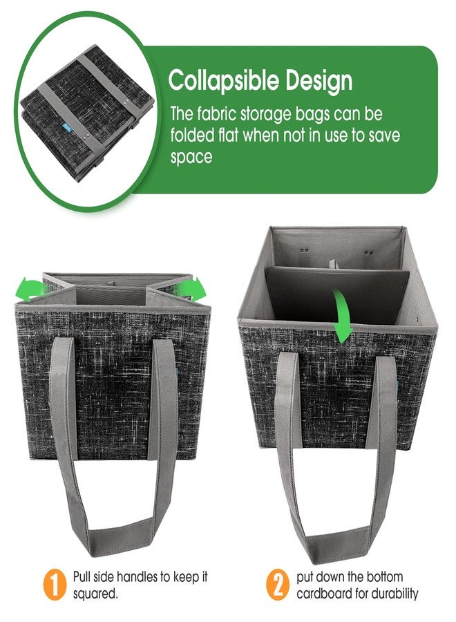 Fab totes Reusable Grocery Bags,2 Pack,Black - Image 5