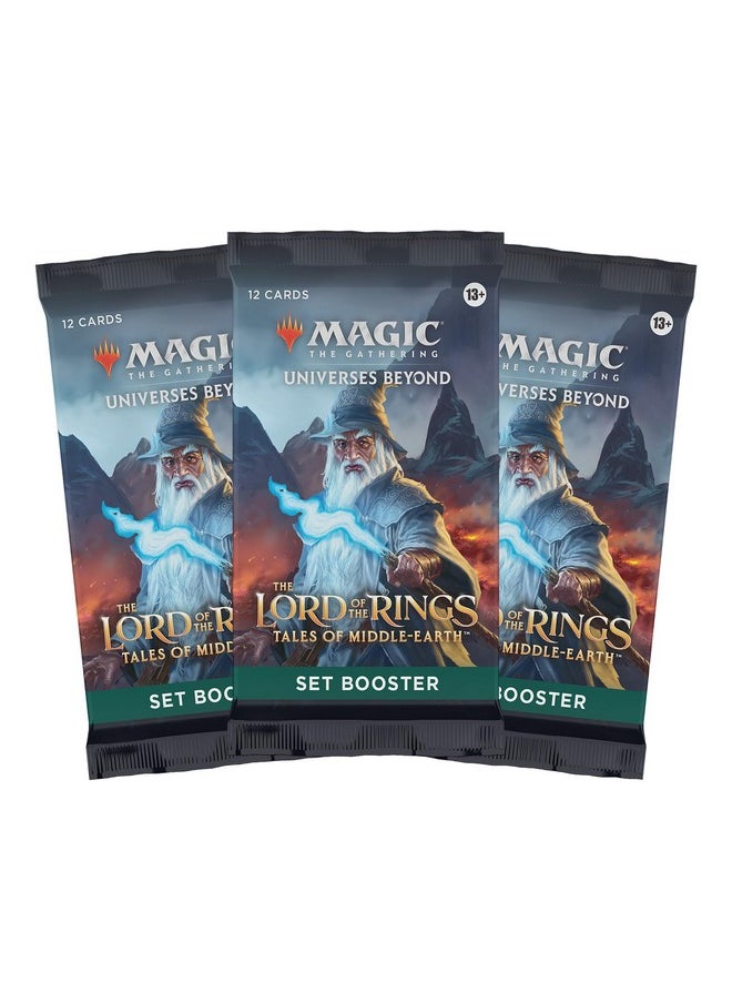 Magic the Gathering The Lord Of The Rings: Tales Of Middle-Earth Scene Box - Gandalf In Pelennor Fields (6 Scene Cards, 6 Art Cards, 3 Set Boosters + Display Easel)  - Image 5
