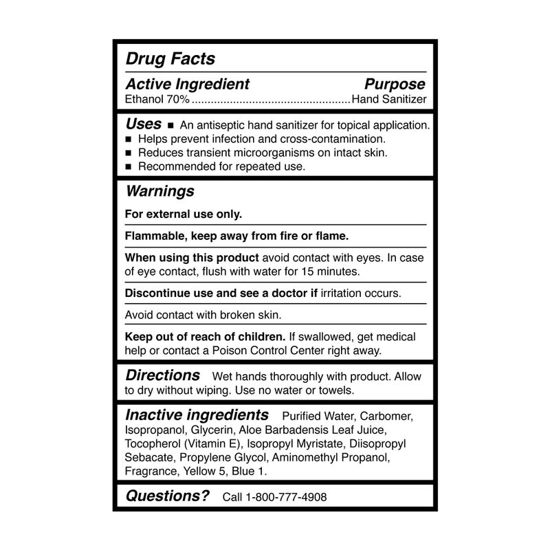 McKesson Hand Sanitizer with Aloe, 8 oz Pump Bottle [Pack of 1] â€“ 70% Ethyl Alcohol, Spring Water Scent, No-Rinse Sanitizing Gel with Vitamin E and Moisturizers, Medical-Grade - Image 3