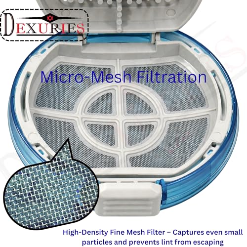 DEXURIES Magic Filter for LG Top Load Fully Automatic Washing Machine | Lint/Dust/Waste Collector Net Jali | Compatible LG Parts Lint Filter (Blue, Pack of 1) - Image 4