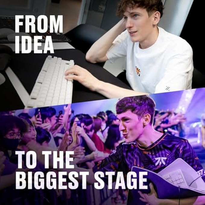 Fnatic STREAK80 LP WHITE TKL MECHANICAL LOW PROFILE PRO GAMING KEYBOARD, SPEED SWITCHES WITH SHORT KEY-TRAVEL, LED RGB, PBT KEYCAPS, SILENT PORON FOAM, US ANSI LAYOUT QWERTY - Image 3