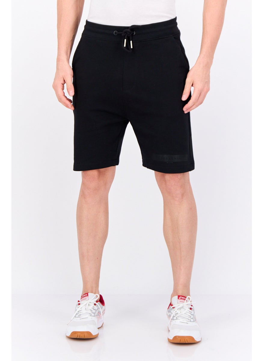 Gazzarrini Men Brand Logo Basic Short, Black  - Image 1