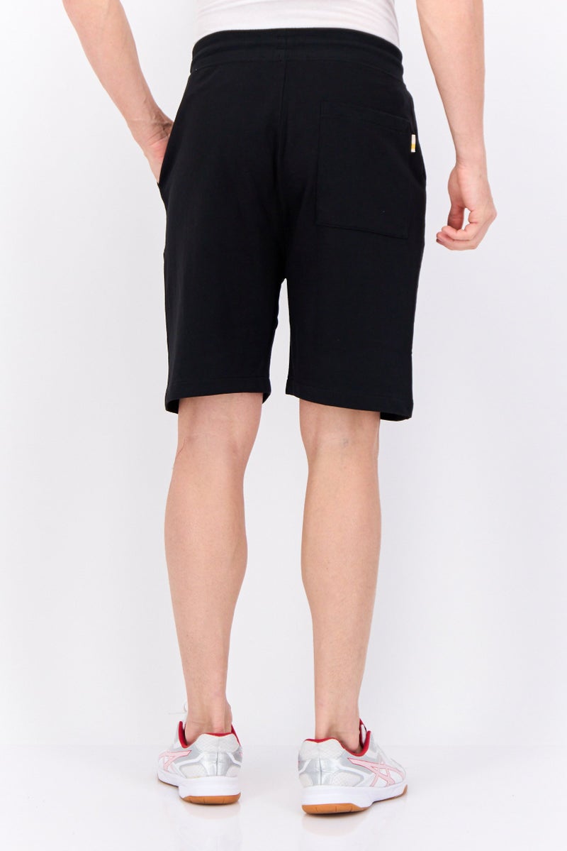 Gazzarrini Men Brand Logo Basic Shorts, Black - Image 4