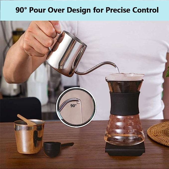 3d Creations Stainless Steel Coffee Pot Gooseneck Kettle Tea Kettle (600) ml. - Image 3