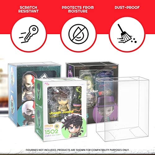 EVORETRO Premium Nendoroid Box Protective Plastic Display Box Case - Ultimate Dust, Dirt, and Moisture Defense, Enhance Display Appeal, Easy to Use, Reusable, Preserve Collectible Value, Perfect for Collectors - Image 3