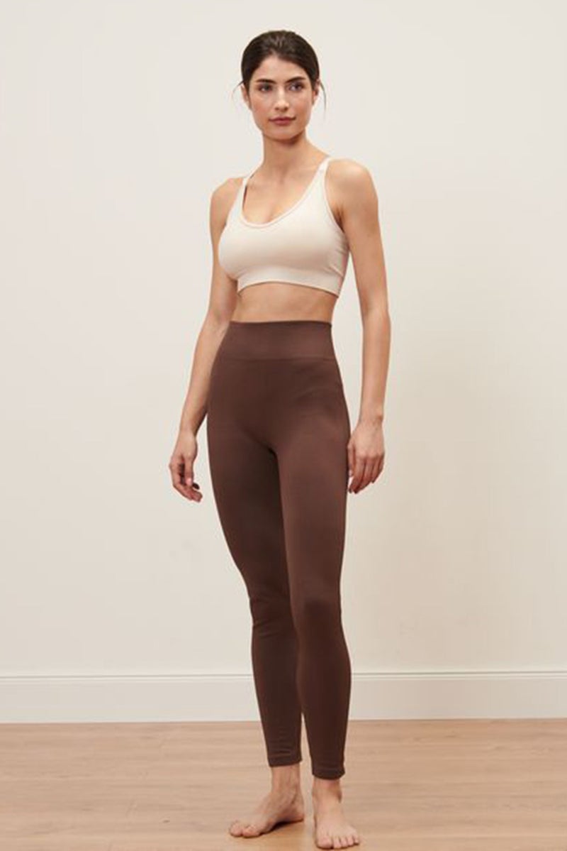 Tchibo Women Textured Pull On Tight, Brown - Image 1