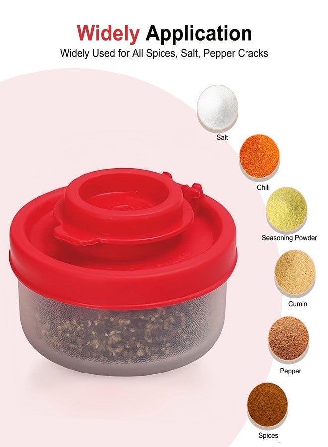 TooWoom Salt and Pepper Shakers with Moisture Proof Lids, Small Spice Dispenser for Sea Salt and Black Pepper, Mini Salt Shakers for Kitchen, Camping, Travel, Picnic and Lunch Boxes - Image 3