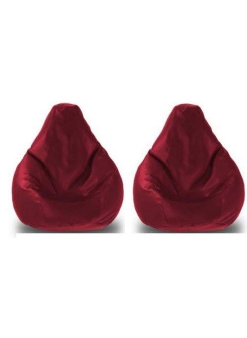 caddyFull caddyFull XXL Bean Bag Without Beans Maroon Pack of 2  - Image 1