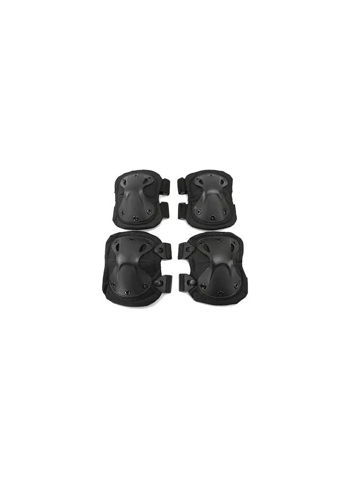 CYCLiSTA 4 Pack Men Protective Guard Cycling Ski Protective Guard Shock Absorbing Black  - Image 1