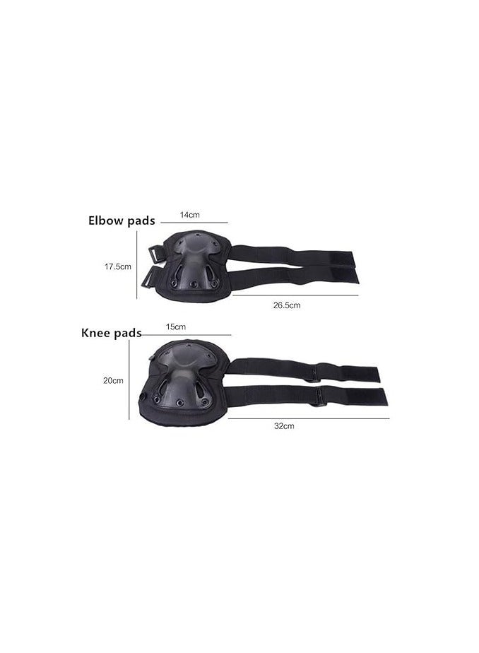 CYCLiSTA 4 Pack Men Protective Guard Cycling Ski Protective Guard Shock Absorbing Black  - Image 4