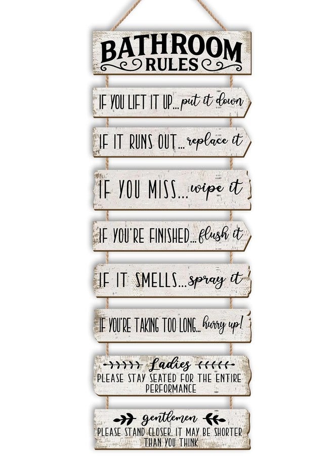 PEKCARGO Bathroom Wall Decor Farmhouse Bathroom Decor Bathroom Accessories Bathroom Wall Art Bathroom Signs Decor Bathroom Decorations Bathroom Pictures Wall Decor Western Decor for Toilet Restroom - Image 1