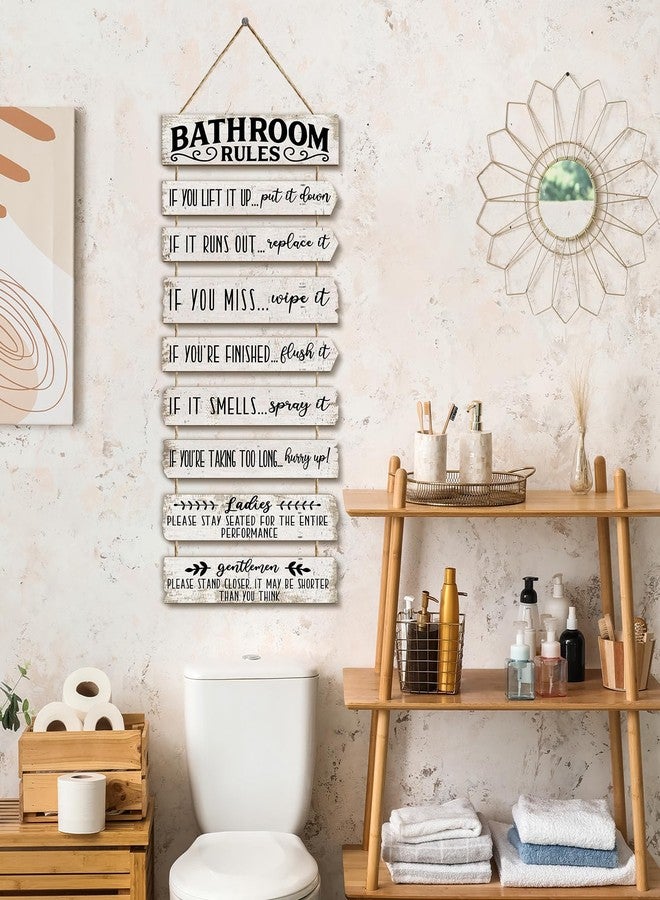 PEKCARGO Bathroom Wall Decor Farmhouse Bathroom Decor Bathroom Accessories Bathroom Wall Art Bathroom Signs Decor Bathroom Decorations Bathroom Pictures Wall Decor Western Decor for Toilet Restroom - Image 4