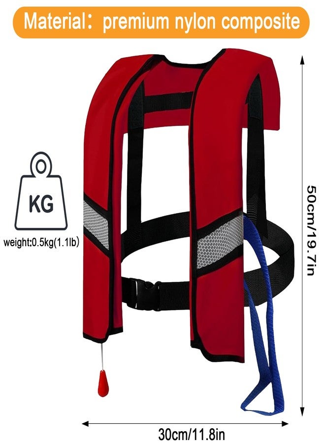 PQKEFO 3-Pack Life Jackets for Men Women - 150N Automatic Inflation Swim Vest,Lightweight &Breathable, - Image 4