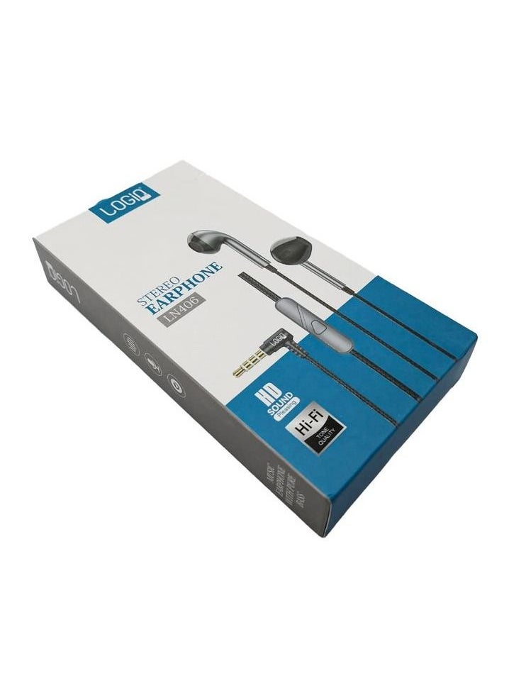 login LOGIN HD Sound Stereo Earphone Headset For Mobile Tab Laptop Hi-Fi Tone Quality 10mm Speaker 3.5mm Jack LN406  - Image 4