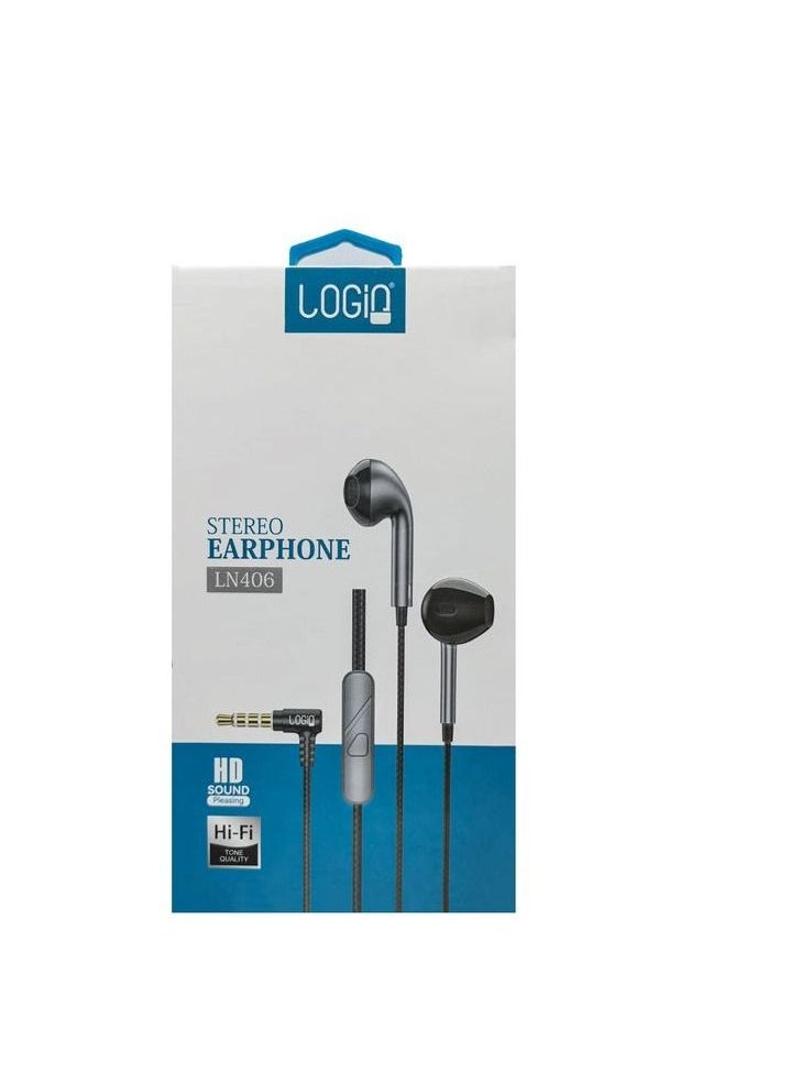 login LOGIN HD Sound Stereo Earphone Headset For Mobile Tab Laptop Hi-Fi Tone Quality 10mm Speaker 3.5mm Jack LN406  - Image 5