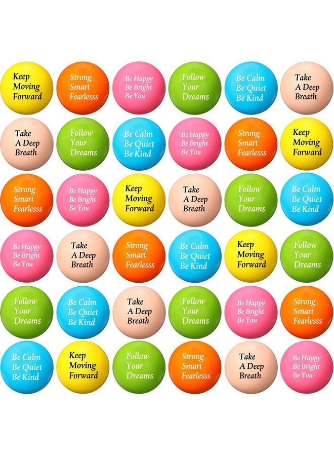 اوريهير 60 قطعة من كرات الضغط التحفيزية، اقتباسات ملهمة ومضحكة من كرات الرغوة الملونة، هدايا لتخفيف التوتر والإجهاد للمكتب، كرات صغيرة للقلق للإغاثة، وتحفيز العرض المشجع - Image 1