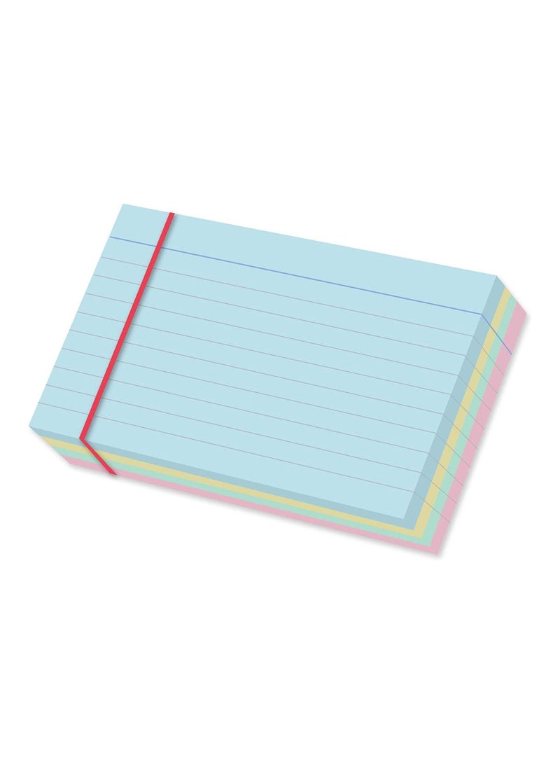 FIS Ruled Record Card Coloured 240 gsm Assorted Colour, 6 x 4 inch Pack of 100 pieces - Image 2