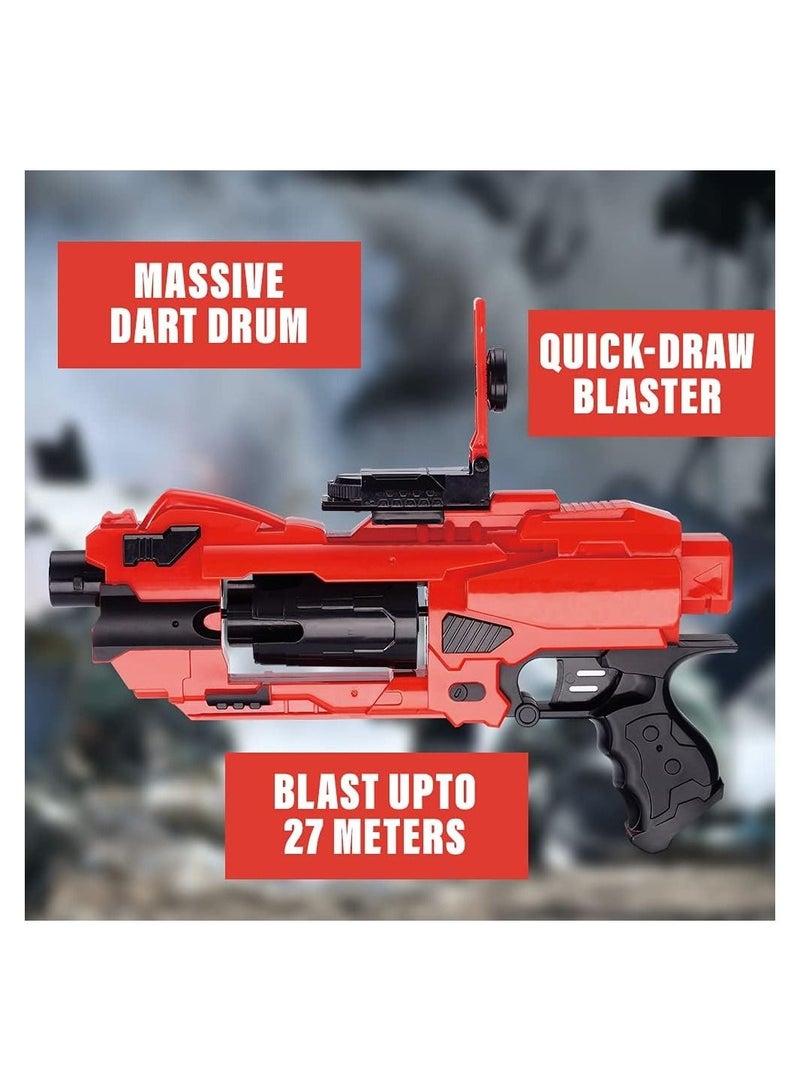 Kidwala Automatic hand blaster gun with 20 soft blasters, 6-dart rotating drum, Gift for Youth, Teens, Adults - Image 3