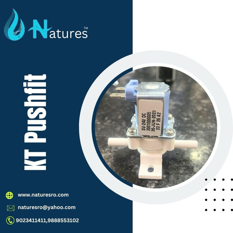 Natures Technologies push fit 24v Solenoid Valve Compatible with All RO Water Purifiers - Image 4