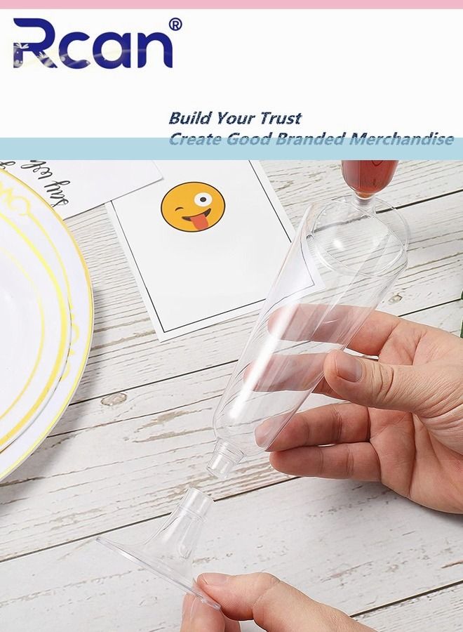 ركان 6 قطع من الأكواب البلاستيكية للاستعمال مرة واحدة ، مجموعة أكواب شفافة ، لعصير الماء والحلوى والقهوة والمشروبات الساخنة أو الباردة للاستخدام في المناسبات ، أكواب 5 أوقية - Image 4