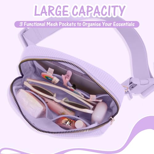 Gitus Girls Birthday Gifts for 10-16 Year Olds - Initial Fanny Pack Belt Bag Crossbody Bag - Trendy & Personalized Preppy Stuff (Lavender-E) - Image 5