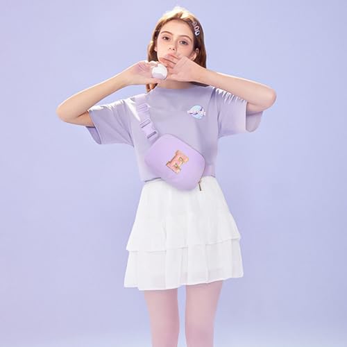 Gitus Girls Birthday Gifts for 10-16 Year Olds - Initial Fanny Pack Belt Bag Crossbody Bag - Trendy & Personalized Preppy Stuff (Lavender-E) - Image 2