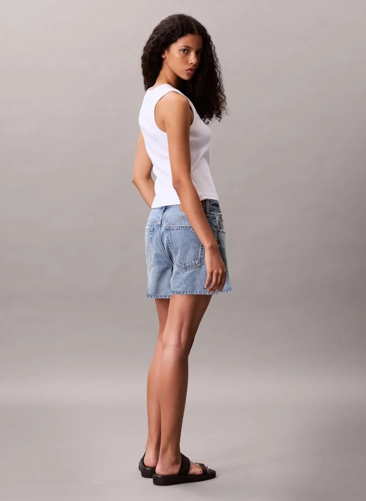 كالفن كلاين جينز تيشيرت بدون أكمام بشعار