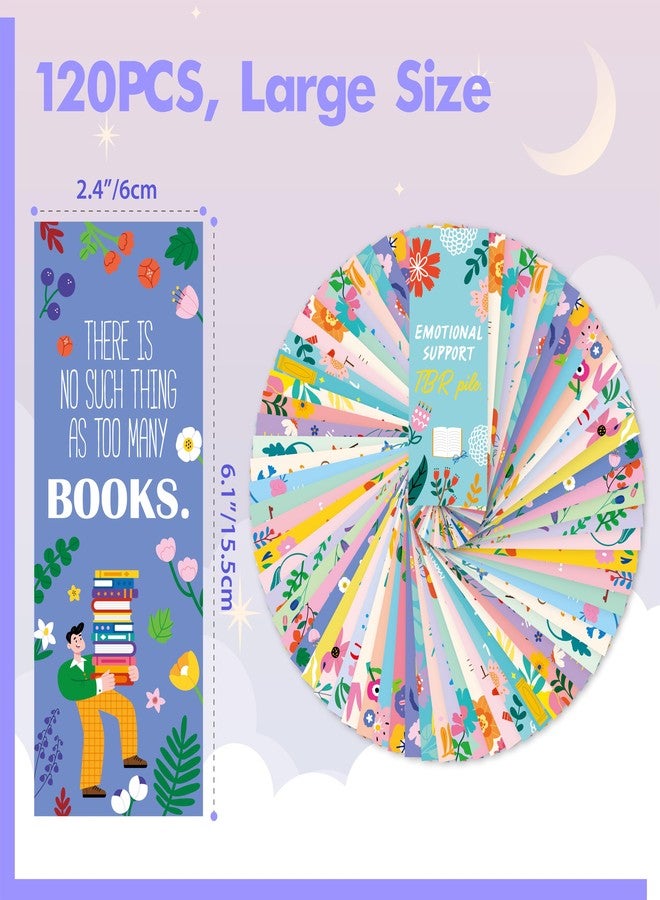 Gethelud 120 PCS Book Lover Bookmarks, 30 Unique Designs Double-Sided Read Accessories Page Markers Reading Bookmarks for Women, Men, Kids, Adults, Students, Book Lovers All Ages - Image 2
