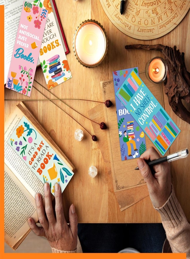 Gethelud 120 PCS Book Lover Bookmarks, 30 Unique Designs Double-Sided Read Accessories Page Markers Reading Bookmarks for Women, Men, Kids, Adults, Students, Book Lovers All Ages - Image 5