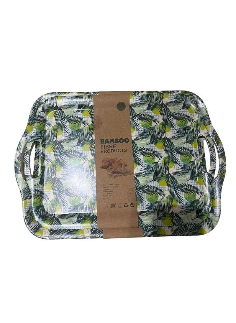 Bamboo Luxury Bamboo Rectangular Tray with Handles 46" L x 32" W + 42" L x 30" W  - Image 2