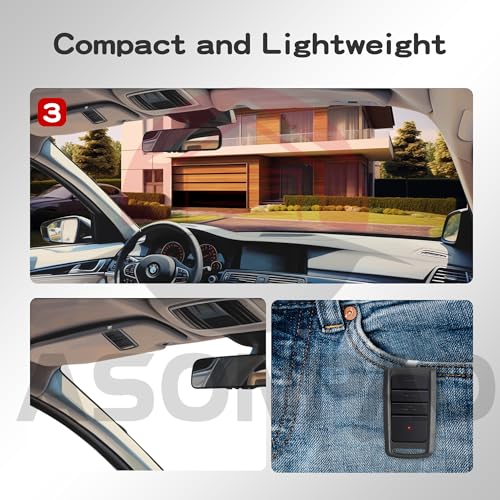 ASONPAO 2 for O3T-BX O3T-A Overhead Door Garage Door Opener Remote【3 Year Warranty】 - Image 5