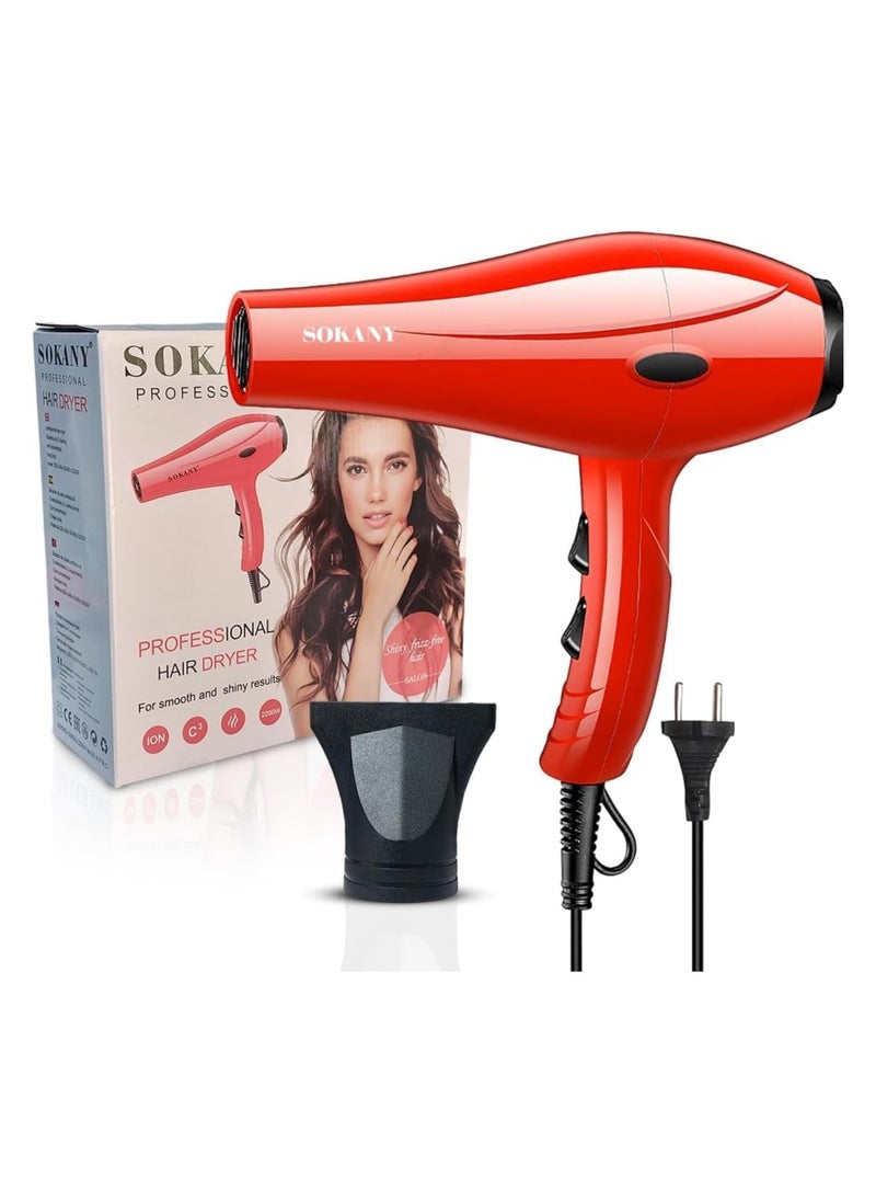 sokany - Sk-174 Professional Hair Dryer - 2200W 3X Ceramic Coating - Image 1