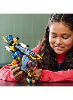 LEGO Technic Deep-Sea Research Submarine Toy - Vehicle Set with Spinning propellers, Air tanks and a cockpit for Imaginative Play - Birthday Gift for 9+ Year Old Boys & Girls 42201 (413 pieces)  - Image 3