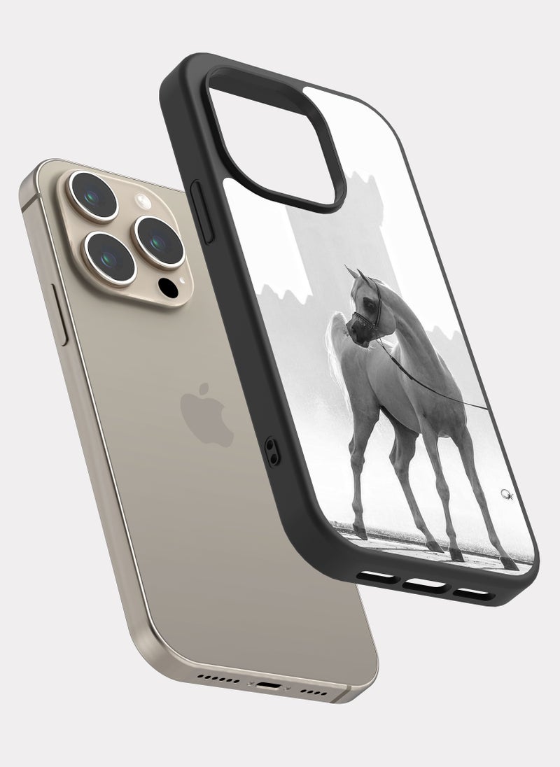 PXLAAT iPhone 15 Pro case cover Arabian Horse - Image 2