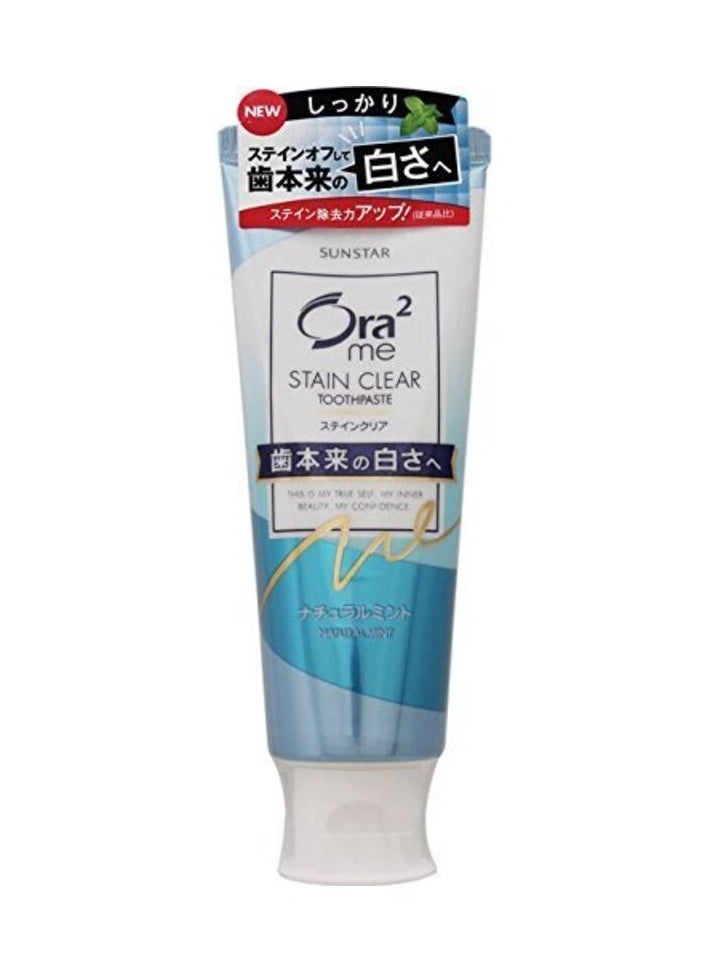 Ora2 Ora2 me stain clear toothpaste natural mint 130g  - Image 1