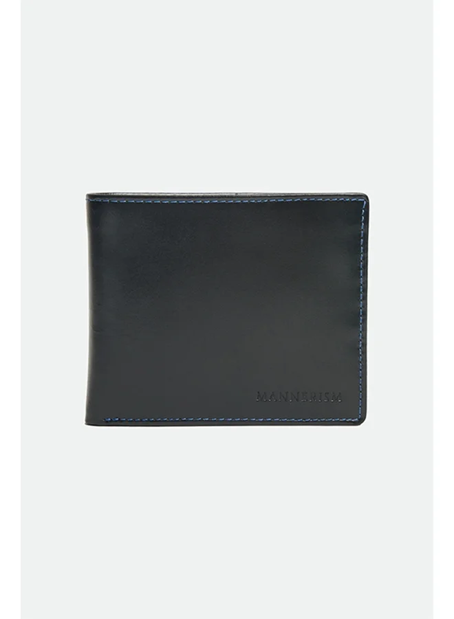 تكلف The Vector Dual-Tone Leather Pass Case Wallet – Black & Blue