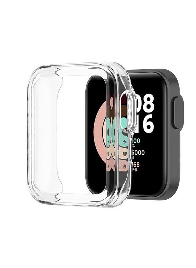 Case for Xiaomi Watch Lite Protector Half Around TPU Anti-Scratch Cover Clear - Image 2