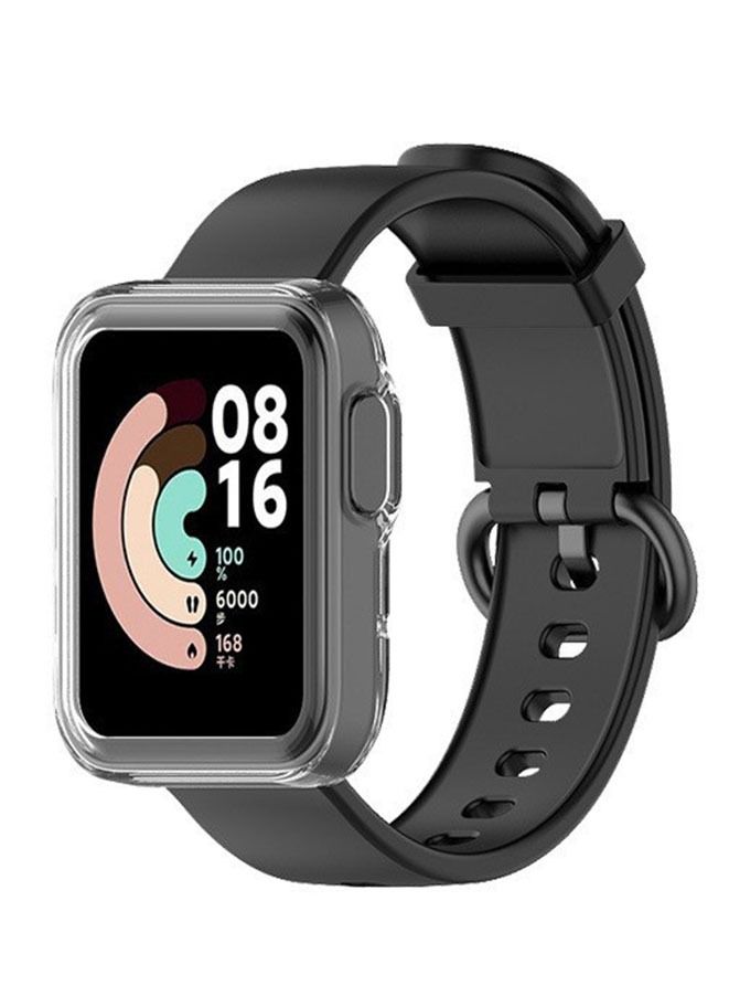 Case for Xiaomi Watch Lite Protector Half Around TPU Anti-Scratch Cover Clear - Image 1