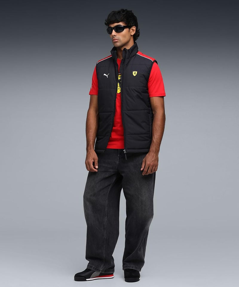 Puma, Men, Ferrari MT7 Padded Vest, Black, L, (63276301) - Image 3