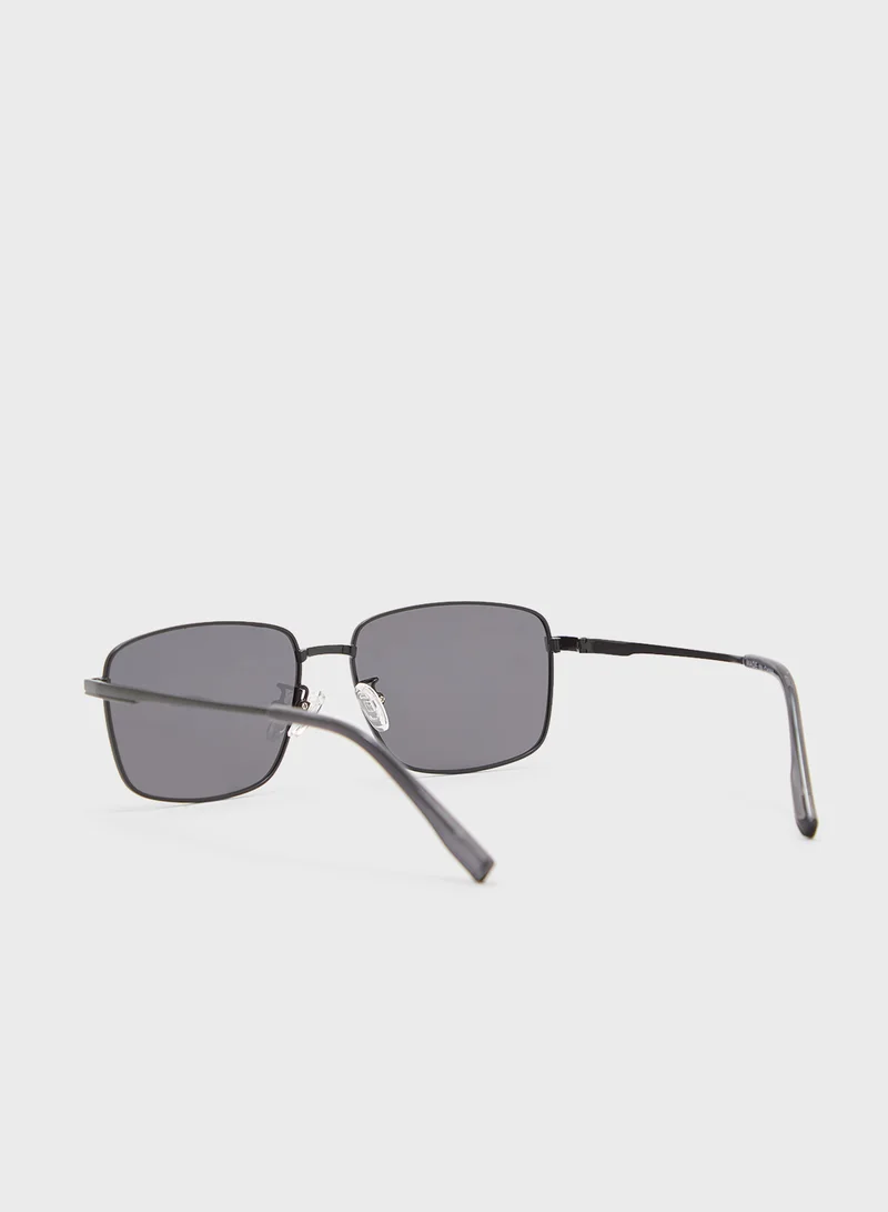 Robert Wood Polarized Lens Square Aviator Sunglasses