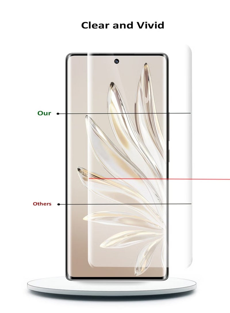 Honor 200 5G Premium Tempered Glass Design For Honor 200 5G Smartphone Advanced Border Less Full Edge To Edge UV Screen Protector And Easy Installation Kit - Image 3