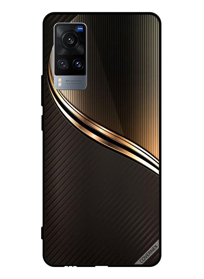 Covernex Protective Case Cover For Vivo X60 Dark Golden Steal Pattern - Image 1