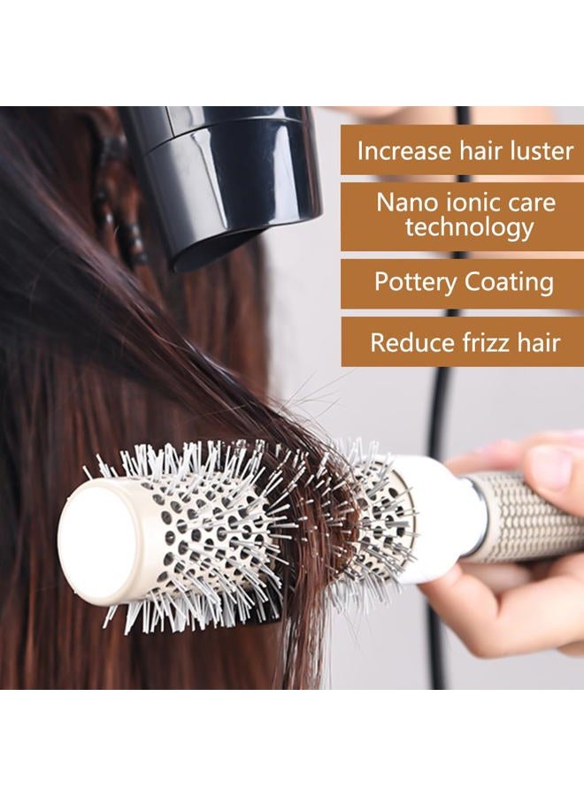 Aozzy Professional Round Brushing Brush, 5 Sizes Cylinder Ceramic Nano-Thermal Anti-Static Hair Brush for Even Heating, Curly Hair, Straightening, Styling. - Image 5