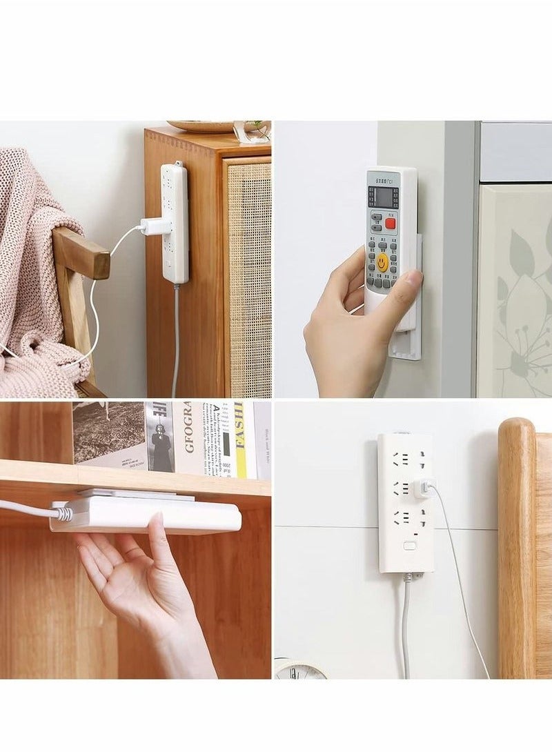 KENSHUO Self Adhesive Power Strip Holder 10pcs Self Adhesive Socket Organizer, Holder, Simplest Mount For Board, Remote Control Stored In The Kitchen, Home And Office  - Image 3