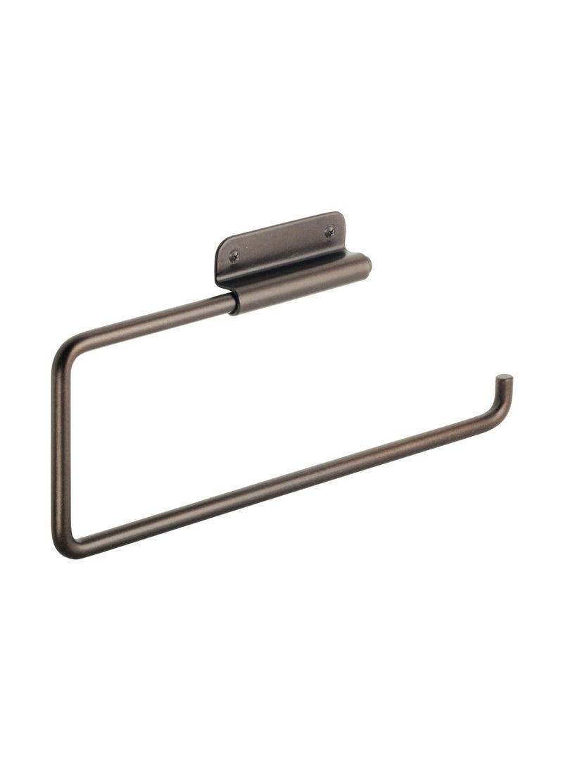 InterDesign iDesign 33231 Forma Wall Mounted Metal Paper Towel Holder Swiveling Roll Organizer for Kitchen, Bathroom, Craft Room, Set of 1, Bronze 