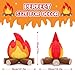 FunisFun Campfire Plush Toys Fake Fire Firewood Plush Pillow Realistic Flameless Campfire Decor for Adults Cozy Home Office Room Decoration Camping Enthusiast Gift Idea - Image 4
